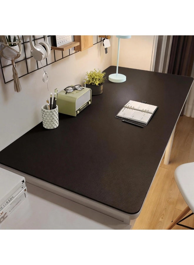 المضادة للانزلاق للماء بو الجلود سطح المكتب وسادة واقية ، تنطبق على الماوس ، مكتب ، مكتب ، المنزل ، كمبيوتر محمول الحبر امتصاص ، 40cm * 120cm ، أسود - Image 1